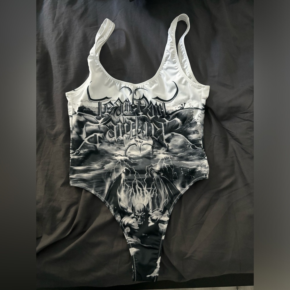 jean paul gaultier one piece swim suit satan (diablo)